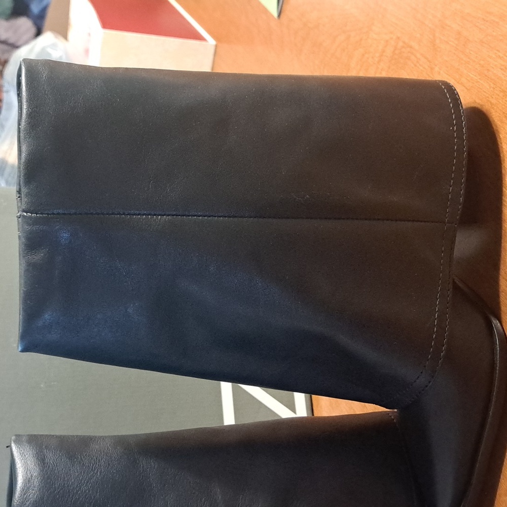 Arezzo Black Leather Ankle Boots - Picture 7 of 7